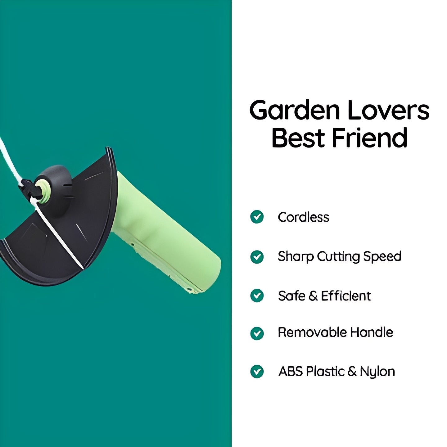 Compact Wireless Lawn Trimmer and Edger