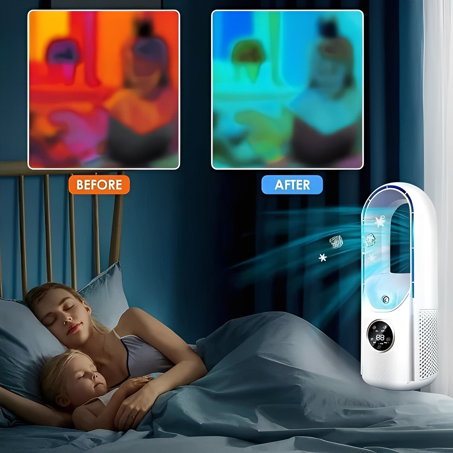 Compact Quiet Personal Air Fan