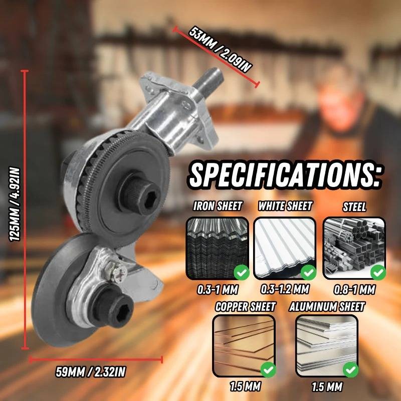 Heavy Duty Drill Metal Cutting Attachment