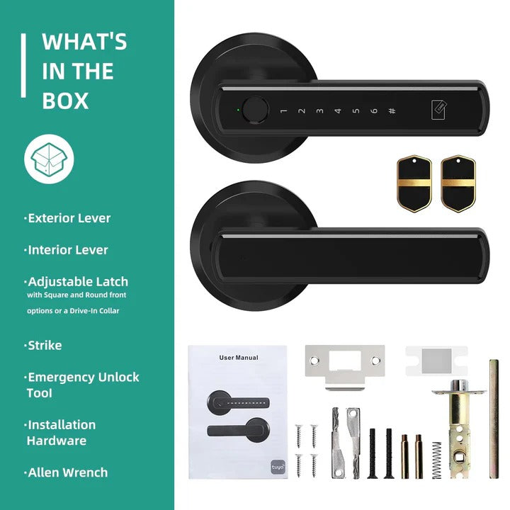Biometric Digital Door Lock with Built-in Handle