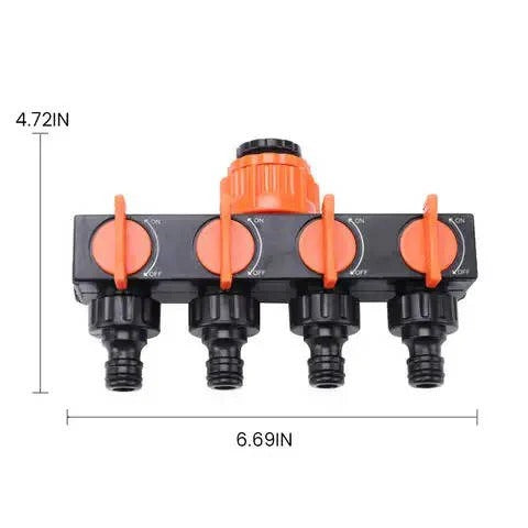 Multi Port Brass Hose Connector for Outdoor Watering