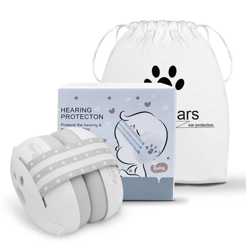 Baby Hearing Protection Soft Earmuffs with Adjustable Strap