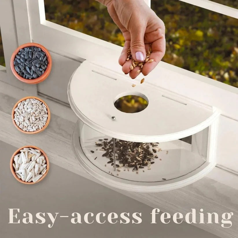 Nature's View | Window Bird Feeder with Easy Suction Cup Setup | Enjoy Close-Up Bird Watching from Home