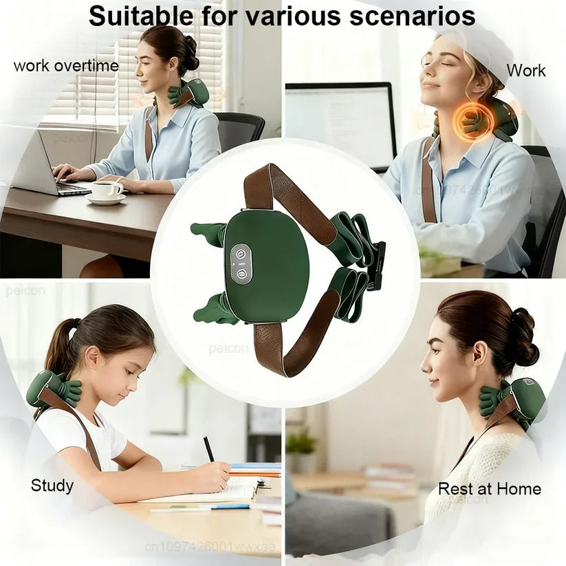 Relaxing Heated Massage Cushion for Neck and Back