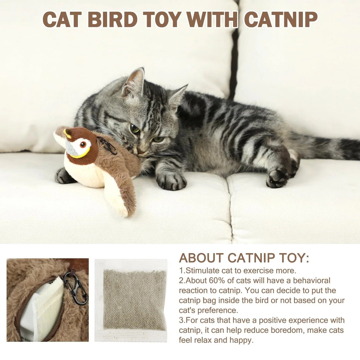 Fun Interactive Cat Toy with Feather Teaser