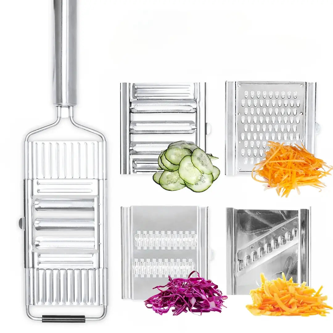 Rotary Vegetable Slicer with Stainless Steel Drums for Cabbage, Carrots, Salads & Food Prep