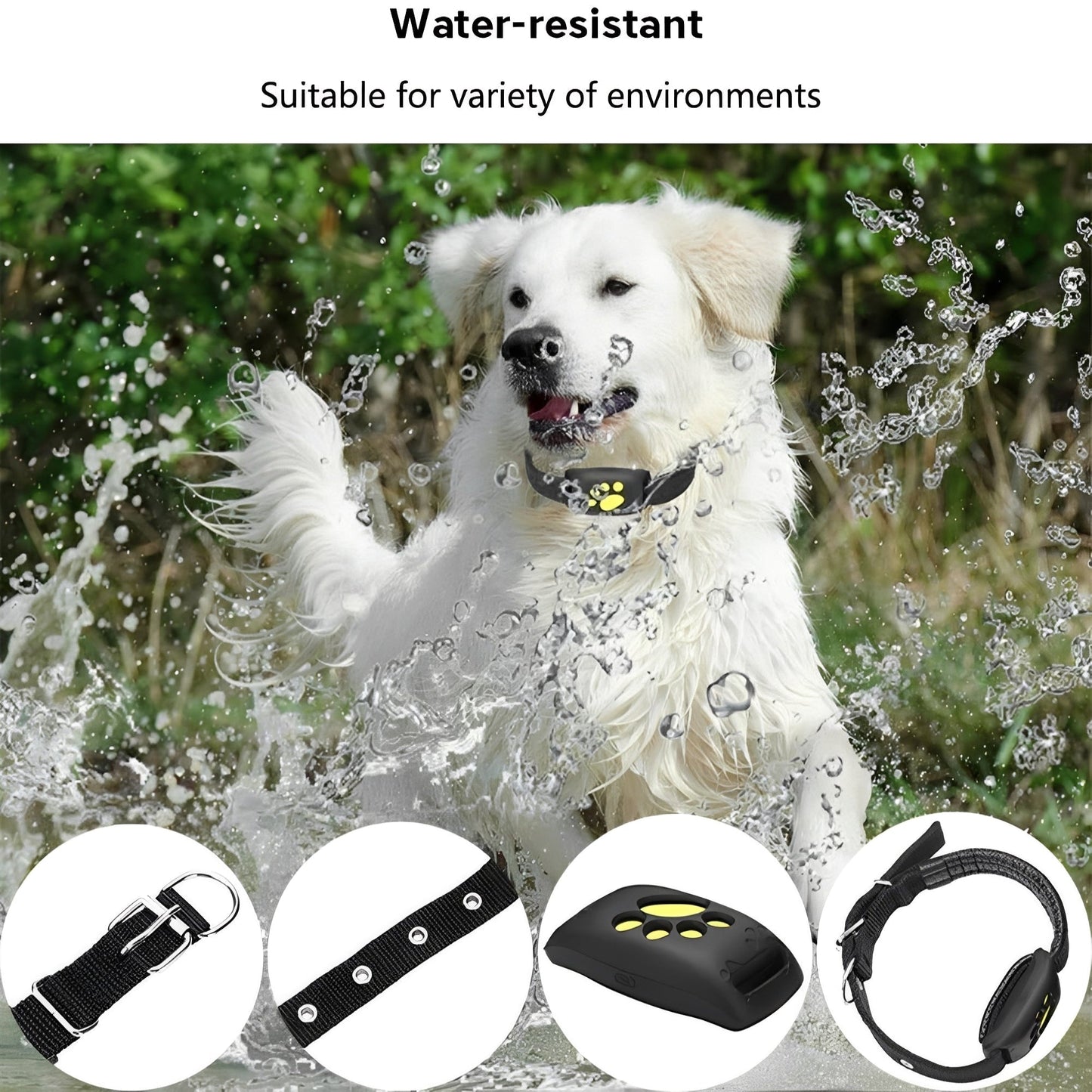 Smart Pet Tracker Collar with Live GPS Location
