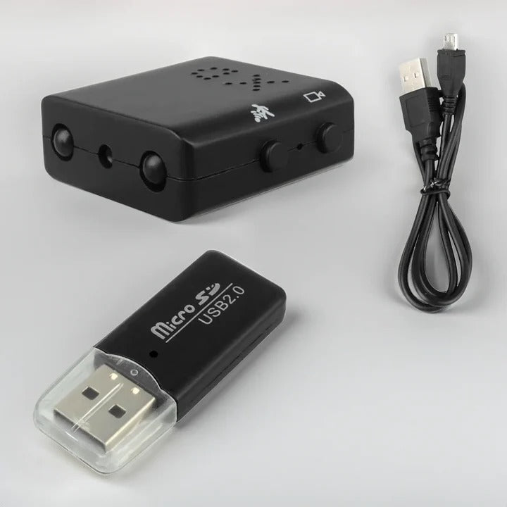 Compact Security Camera with Sound and Night Vision