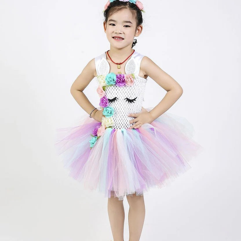 Colorful Girls Tutu and Pink Fairy Dress