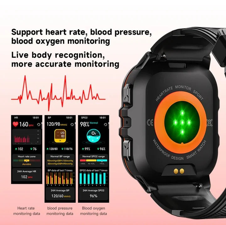 Durable Athletic Watch with Advanced Multi Function Display