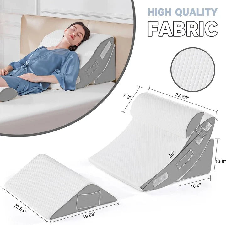 Comfortable 4 Piece Bed Support Pillow Set