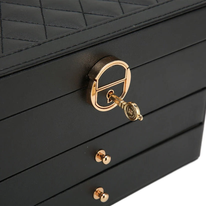 Stackable Jewelry Storage Case with Multiple Compartments