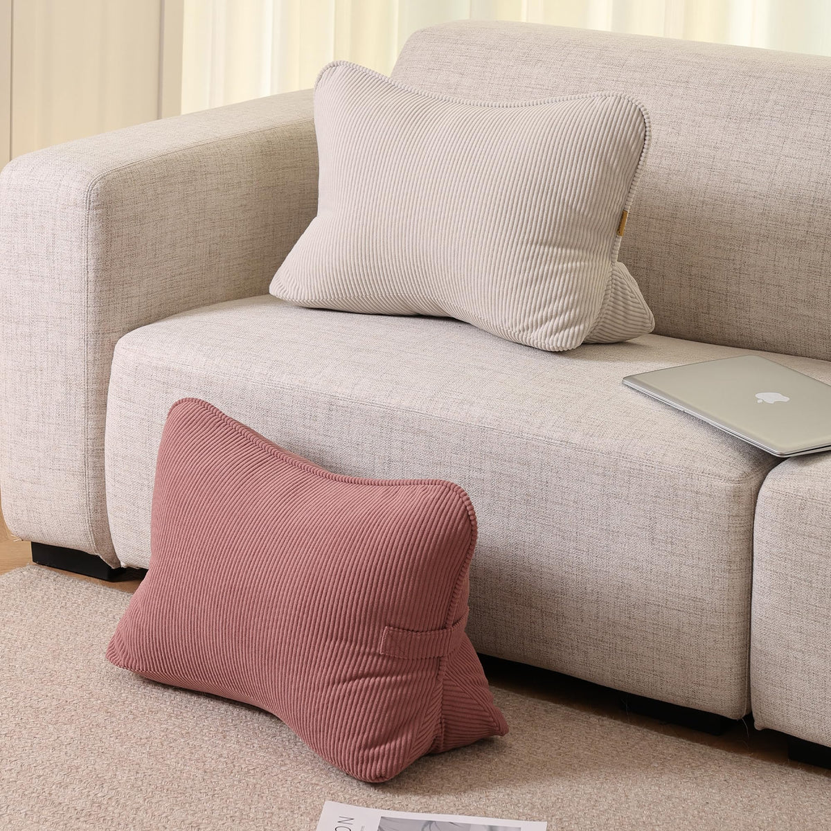 Lounge Bolster Cushion | Structured Back Support for Enhanced Comfort | Soft Polyester for Relaxation