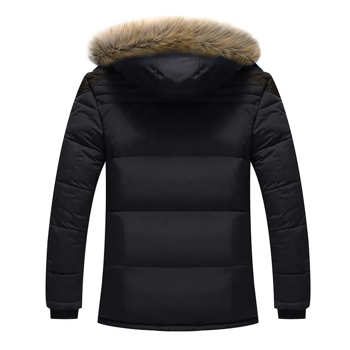 Heavyweight Hooded Winter Parka Jacket for Men – Waterproof Windproof Insulated Outerwear Coat for Cold Weather, Camping, Hiking, Outdoor