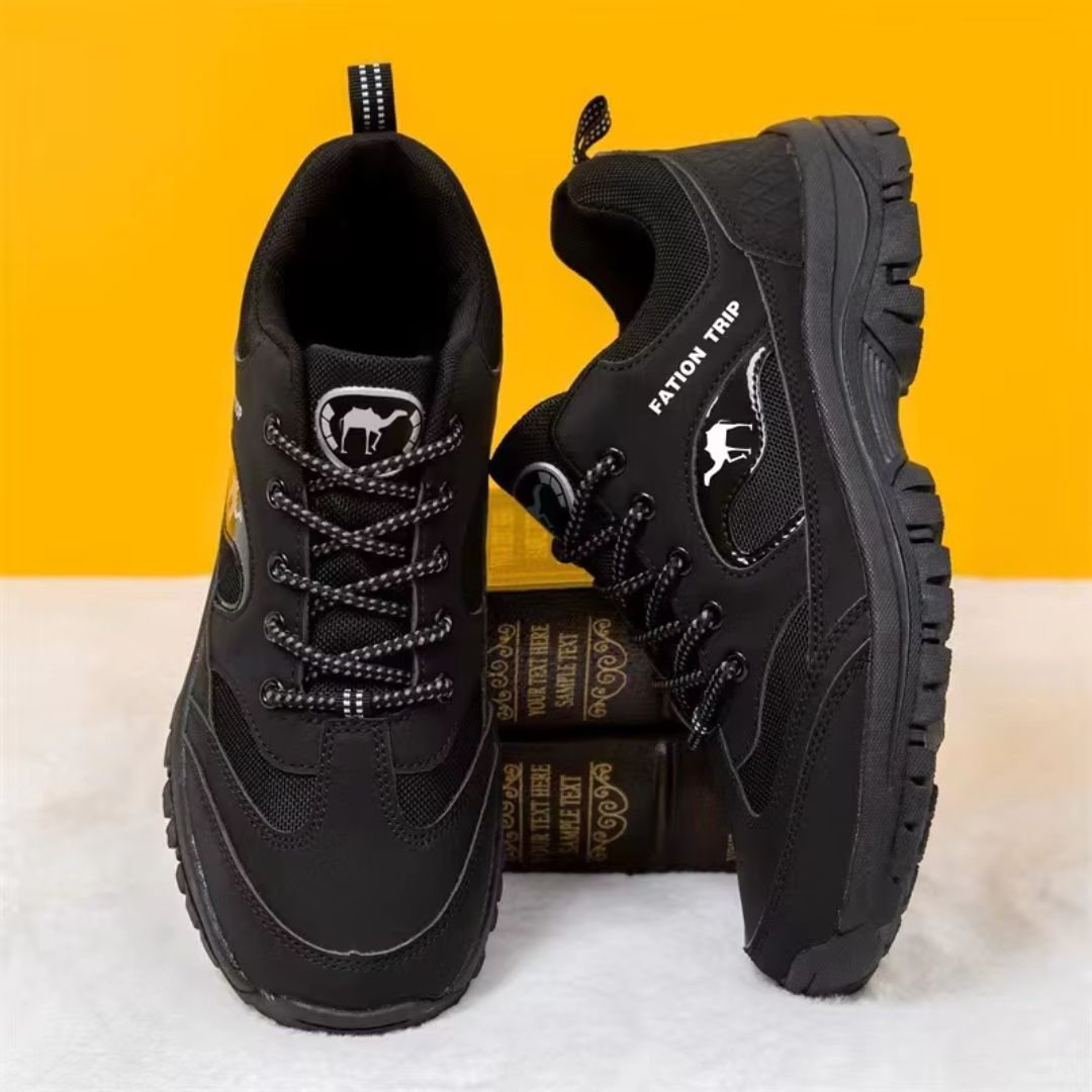 Supportive Hiking Sneakers for Men & Women – Cushioned Sole Trail Walking Shoes with Arch Support for Outdoor Adventures