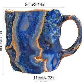 Unique Artisan Crystal Coffee Mug