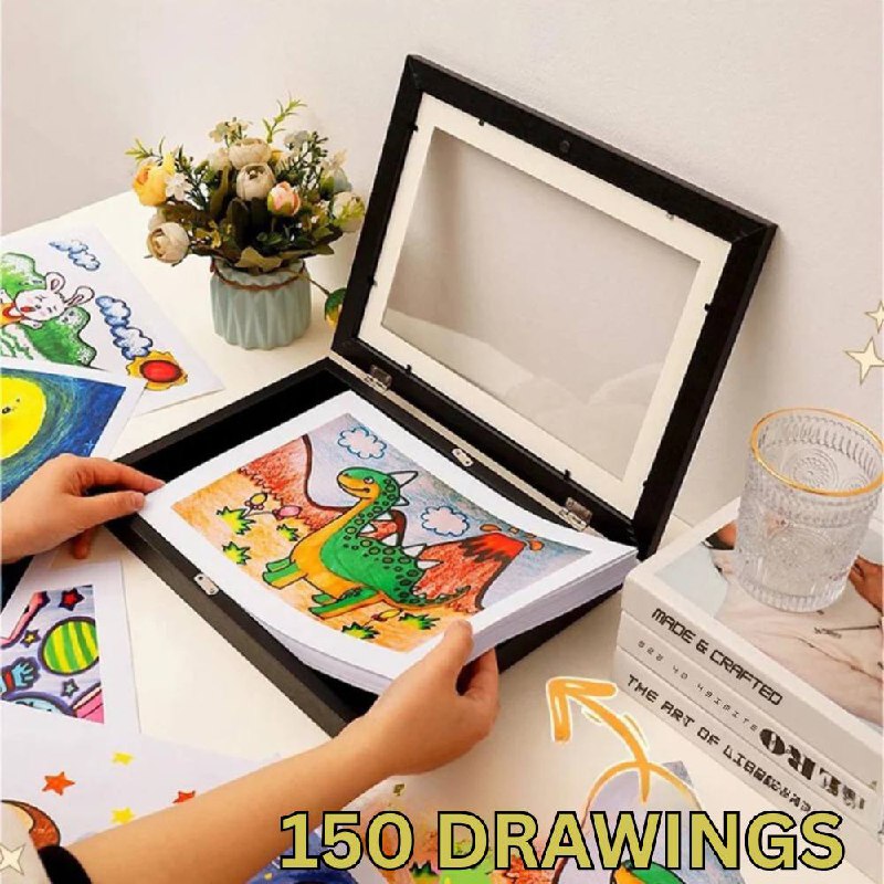 Large Wall Mount Art Display for Children's Pictures