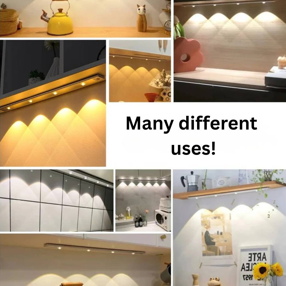 Bright LED Kitchen Under Cabinet Lighting with Sensor