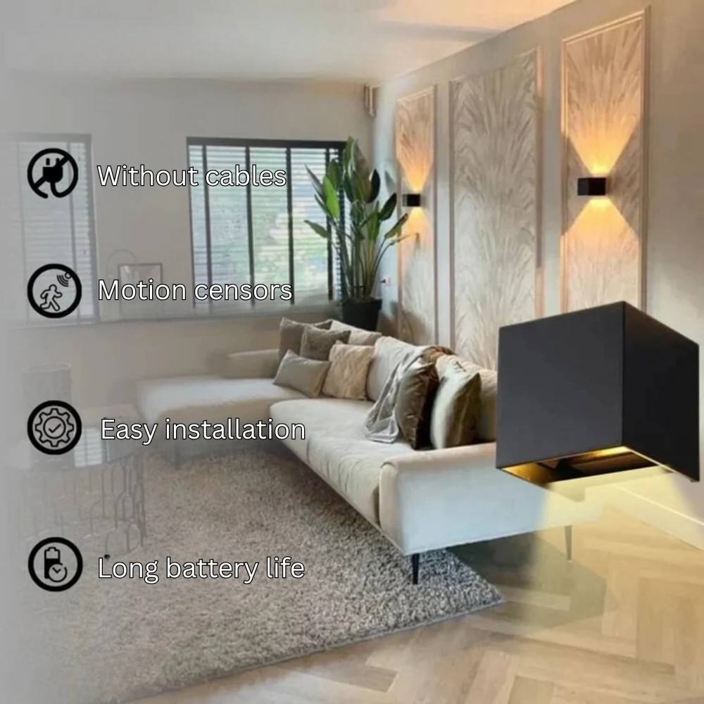 Elegant Wireless LED Wall Lamp