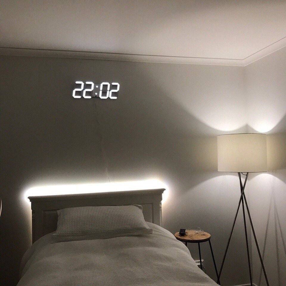 Contemporary LED Wall Clock with Adjustable Brightness