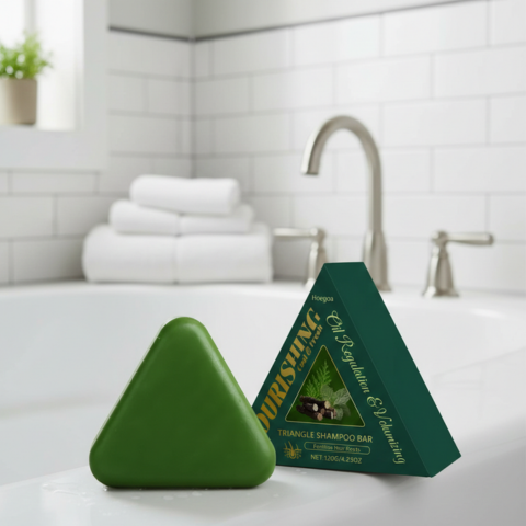 Herbal Shampoo Bar for Thicker Fuller Hair — Natural Plant Extract Cleanser for Volume Density Shine — Solid Soap Alternative for Thinning