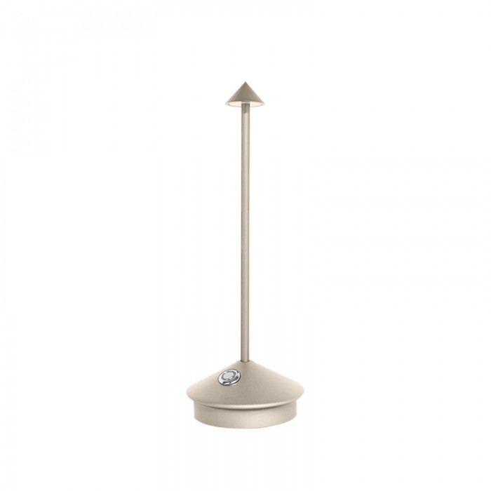 Rechargeable LED Desk Lamp with Dimmer - Cordless Aluminum Light for Patio, Dining & Bedside - 11.4 in Tall, 2700K Warm Glow, USB Powered fo