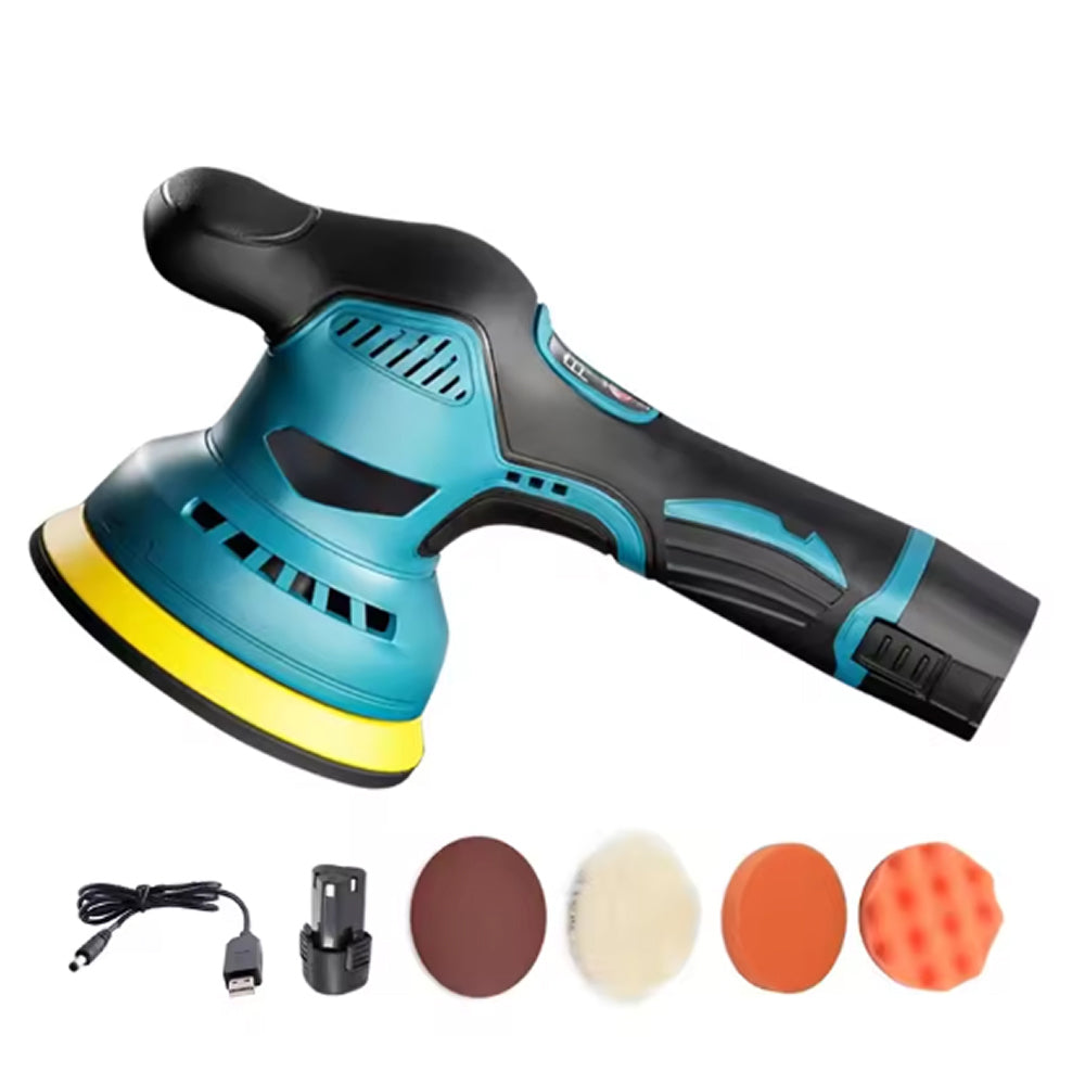 Cordless Dual-Action Auto Buffer with 8-Speed Control & Digital Display for Scratch Removal