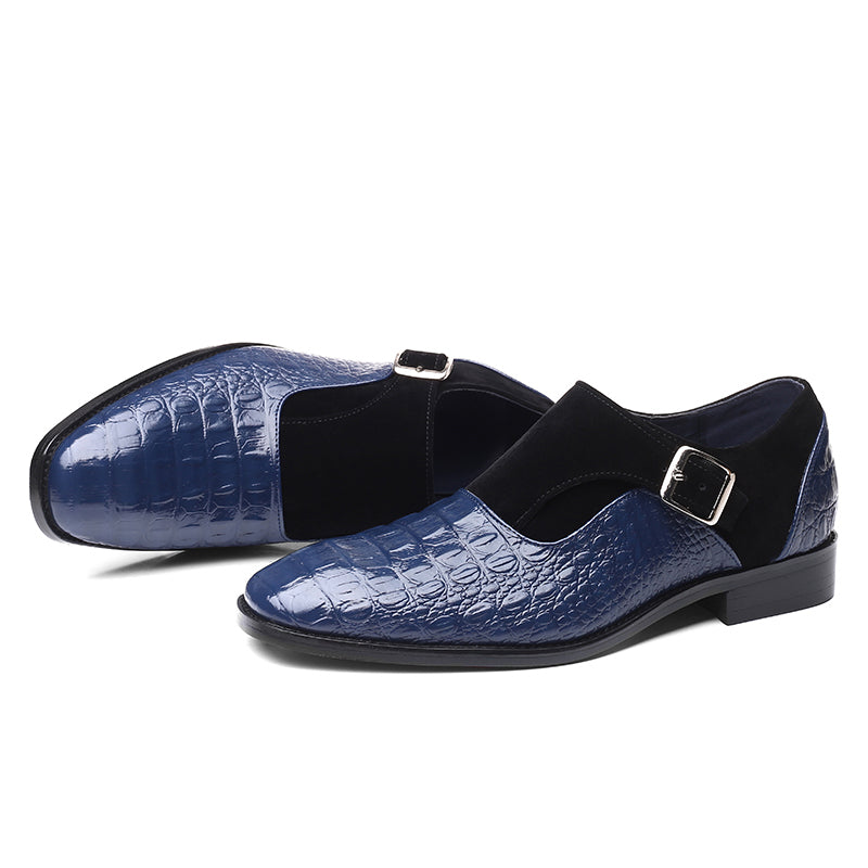 Men's Textured Faux Leather Oxford Shoes for Formal Events & Business Wear