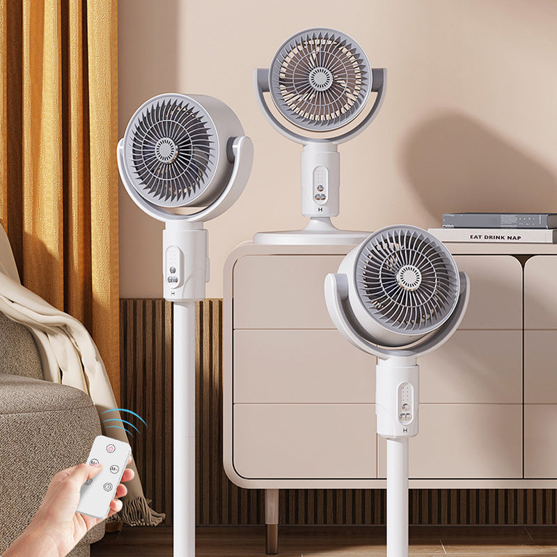 Whisper-Quiet Pedestal Fan with Remote Control USB-Powered 5-Speed Oscillating Tower Fan for Bedroom Office Living Room Adjustable Height Na