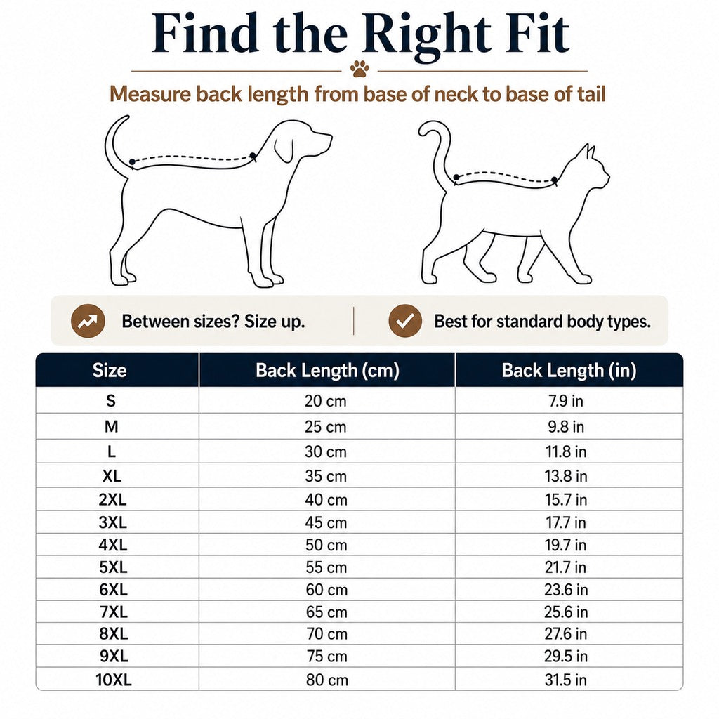 Ortekor Tattoo Print Dog & Cat Bodysuit for Walks & Photos - Soft Stretch Pet Onesie Helps Contain Loose Hair