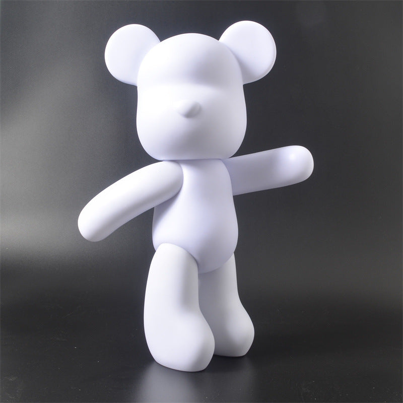 DIY Paint-Your-Own Vinyl Bear Art Kit – Creative Home Decor Craft Activity for Kids & Adults – Includes Bear Figure, 3 Acrylic Paints &