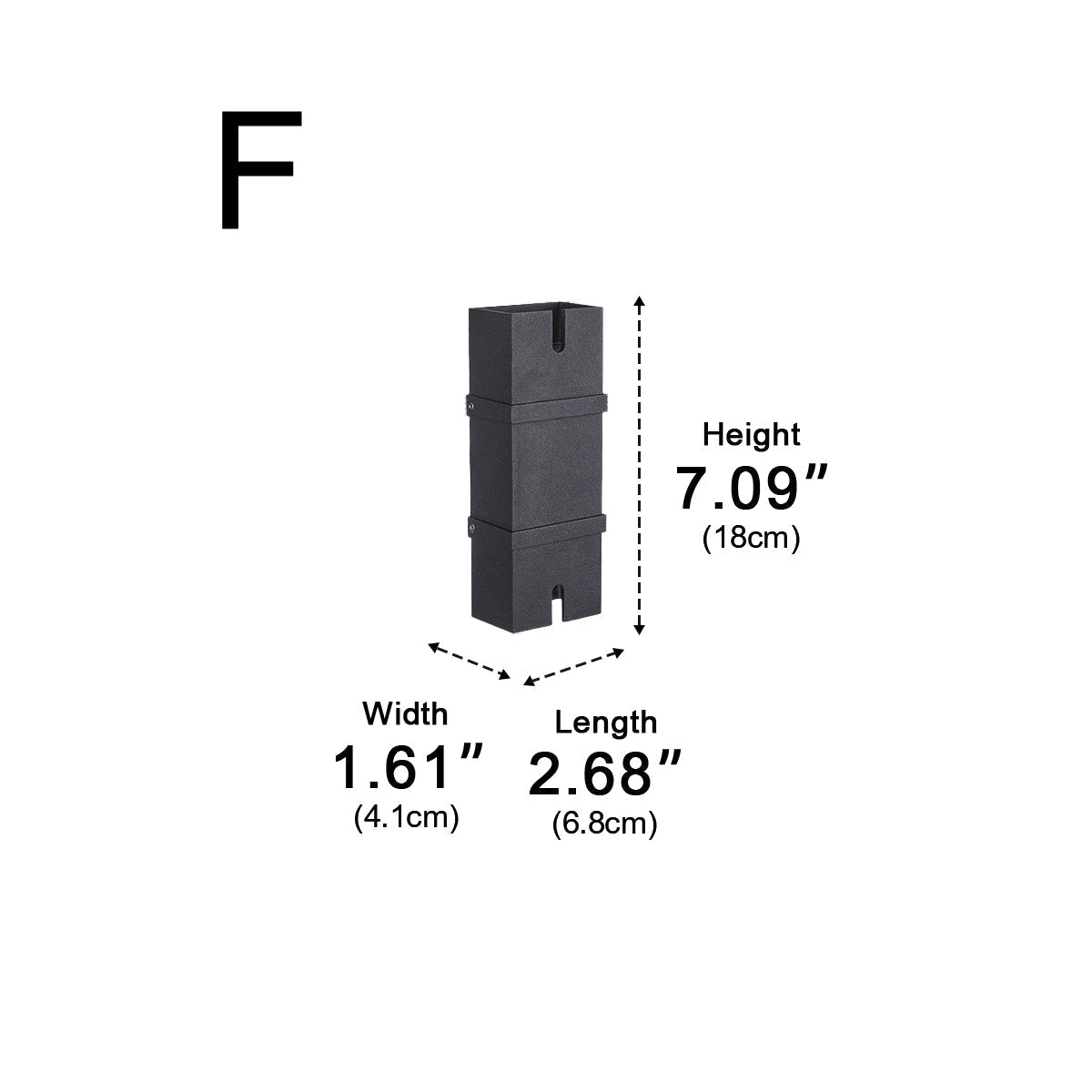 Outdoor LED Sconce Fixture Dual Beam Waterproof Aluminum Housing for Exterior Entryway Porch Patio Garage Modern Architectural Lighting 3.5×