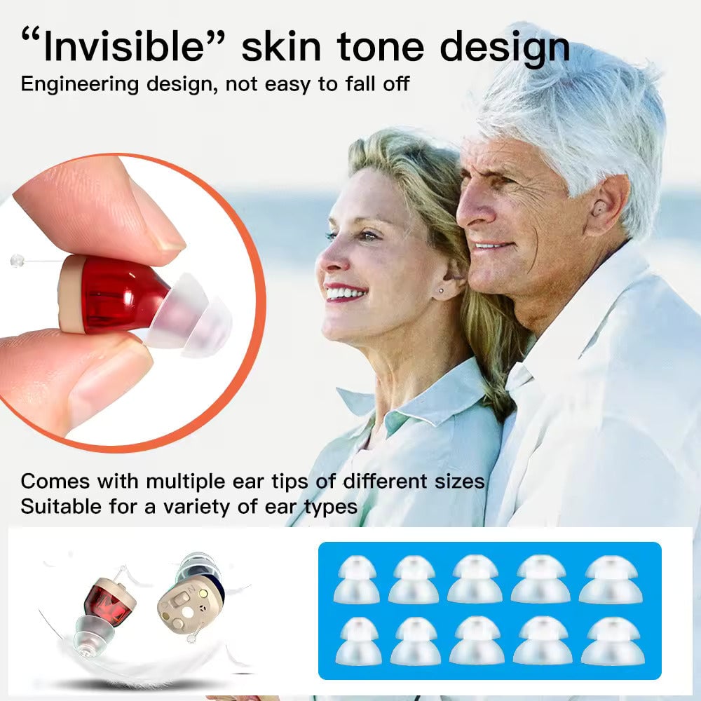 Pure OTC Hearing Aids | Wireless Rechargeable Design with 30-Hour Battery Life for Enhanced Sound Clarity