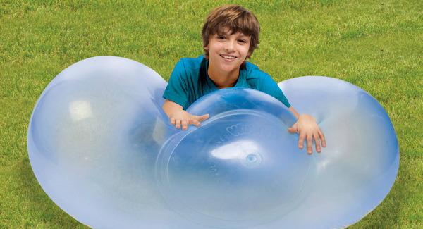 Inflatable Stretchy Play Ball for Kids Outdoor Indoor Active Fun Backyard Pool Party Game Toy Floats Bounces Squishes