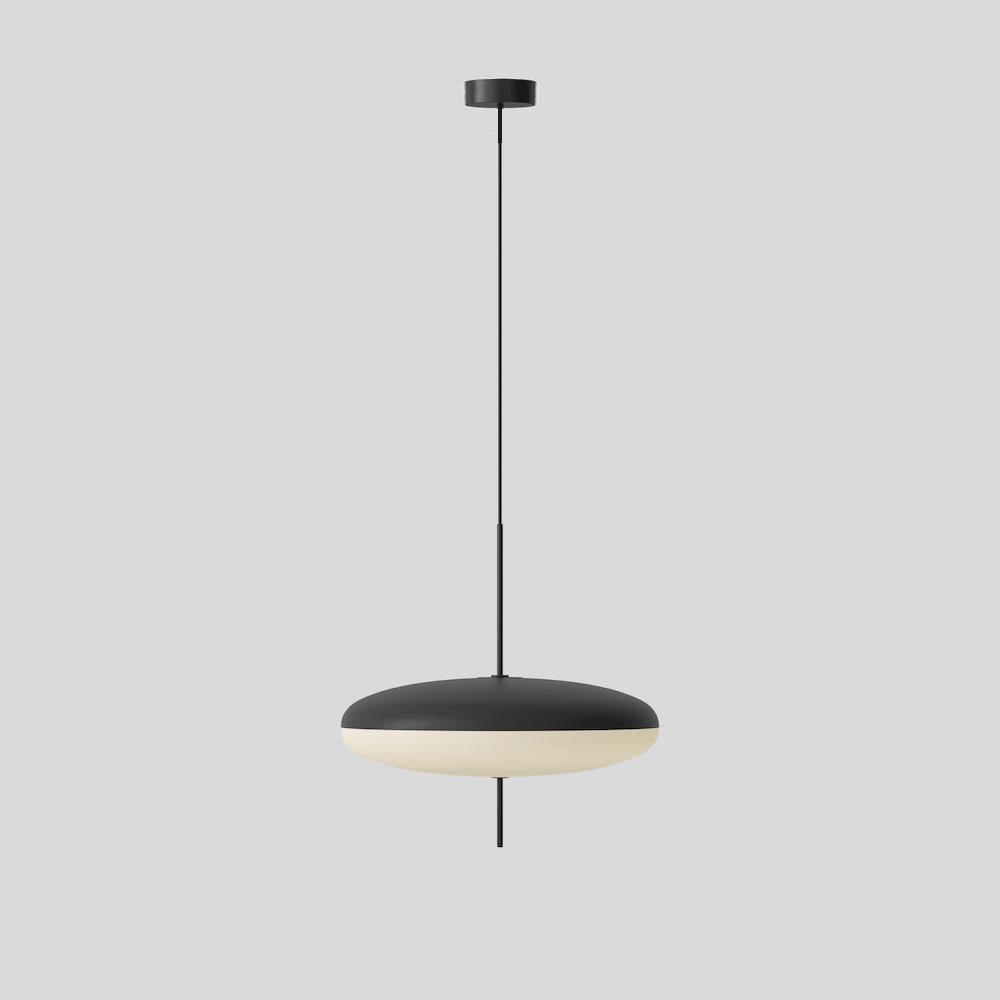 Ceiling Pendant Light White Polymer Shade Adjustable Drop Height Modern Dining Room Kitchen Living Room Hanging Fixture E26 E27 Socket 12 in