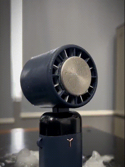 Portable Electric Cooling Fan with 3-Speed Settings & Ice Compression | Compact Design for Instant Heat Relief