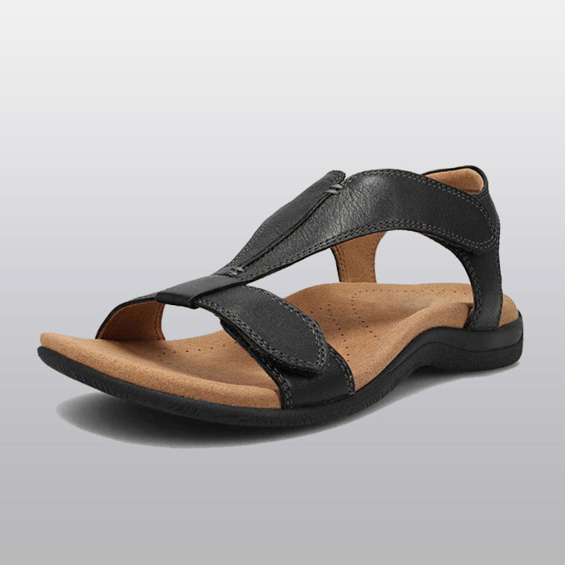 Women's Orthopedic T-Strap Sandals with Adjustable Arch Support and Memory Foam Footbed for All-Day Comfort