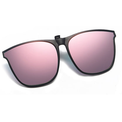 Polarized Clip-On Sunglasses for Prescription Glasses – Flip-Up Magnetic Lens Attachment UV400 Protection for Driving Outdoor Activities Eye
