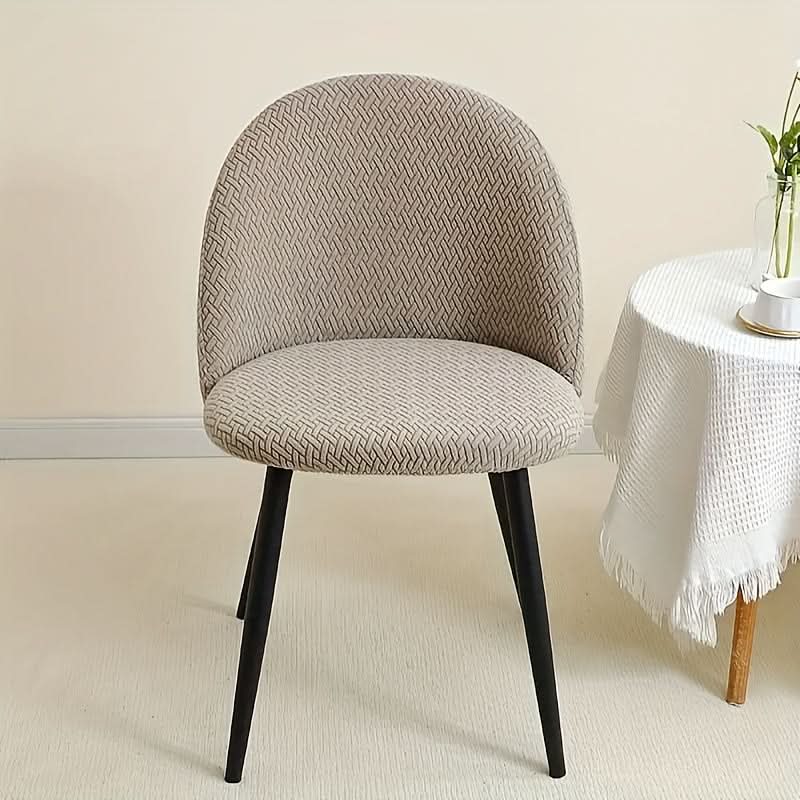 Stretch Dining Chair Slipcovers - Removable Washable Seat Protectors for Kitchen & Dining Room Furniture, Fitted Elastic Chair Covers for