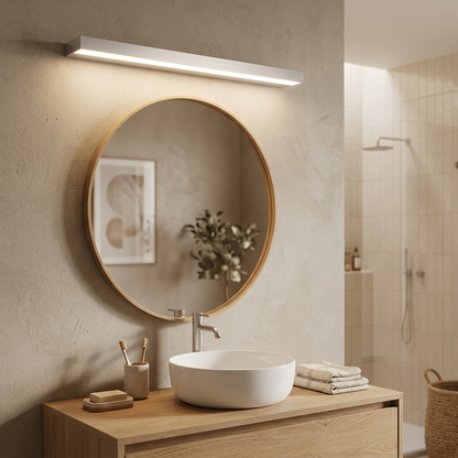 CLARILINE – Linear LED Sconce for Enhanced Mirror Illumination