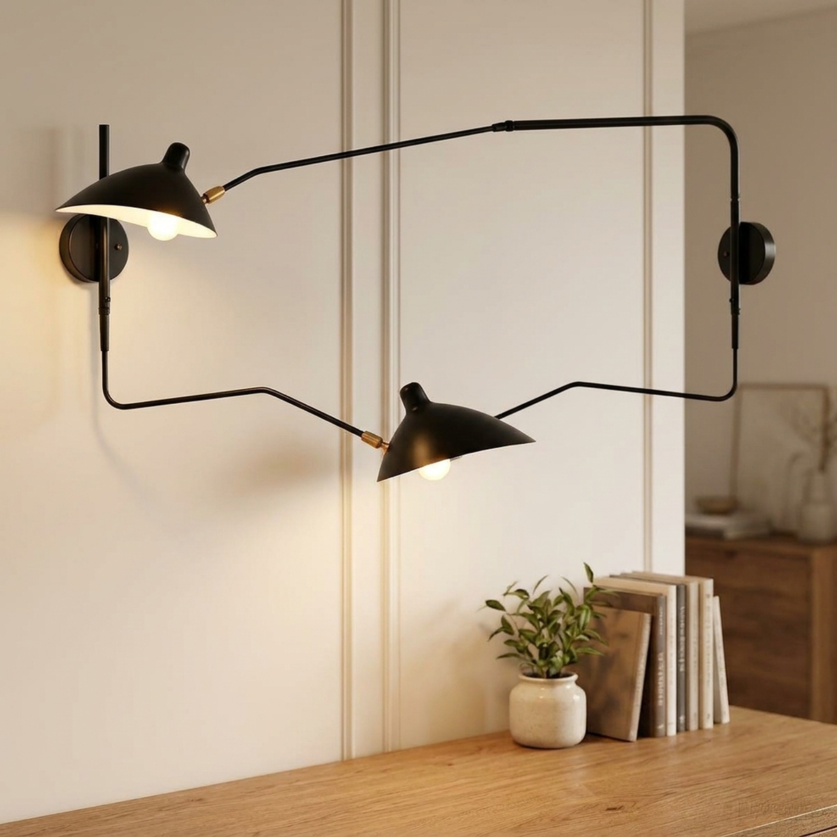 REACHVIA – Swing Arm Wall Lamp for Flexible Nighttime Lighting