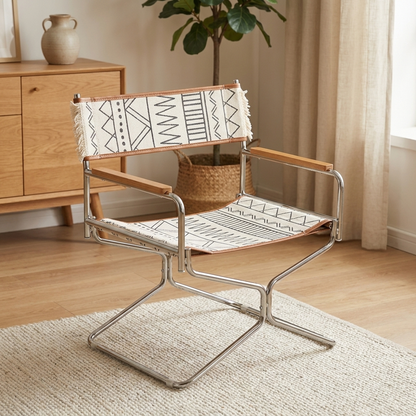 BOHOFOLD – Bohemian Woven Chair for Easy Outdoor Seating