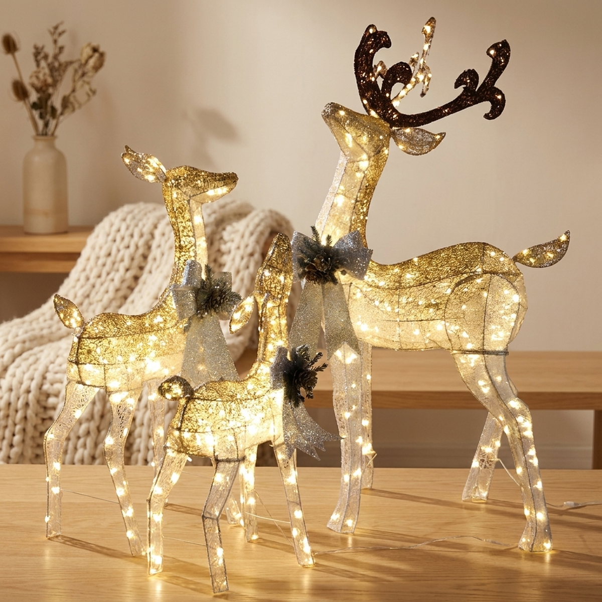 ELKLUME – Christmas Elk Lighting for Elegant Holiday Glow
