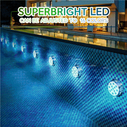RGB LED Pool Lights | Submersible Floating Lights with Remote Control | Waterproof Design for Vibrant Ambiance