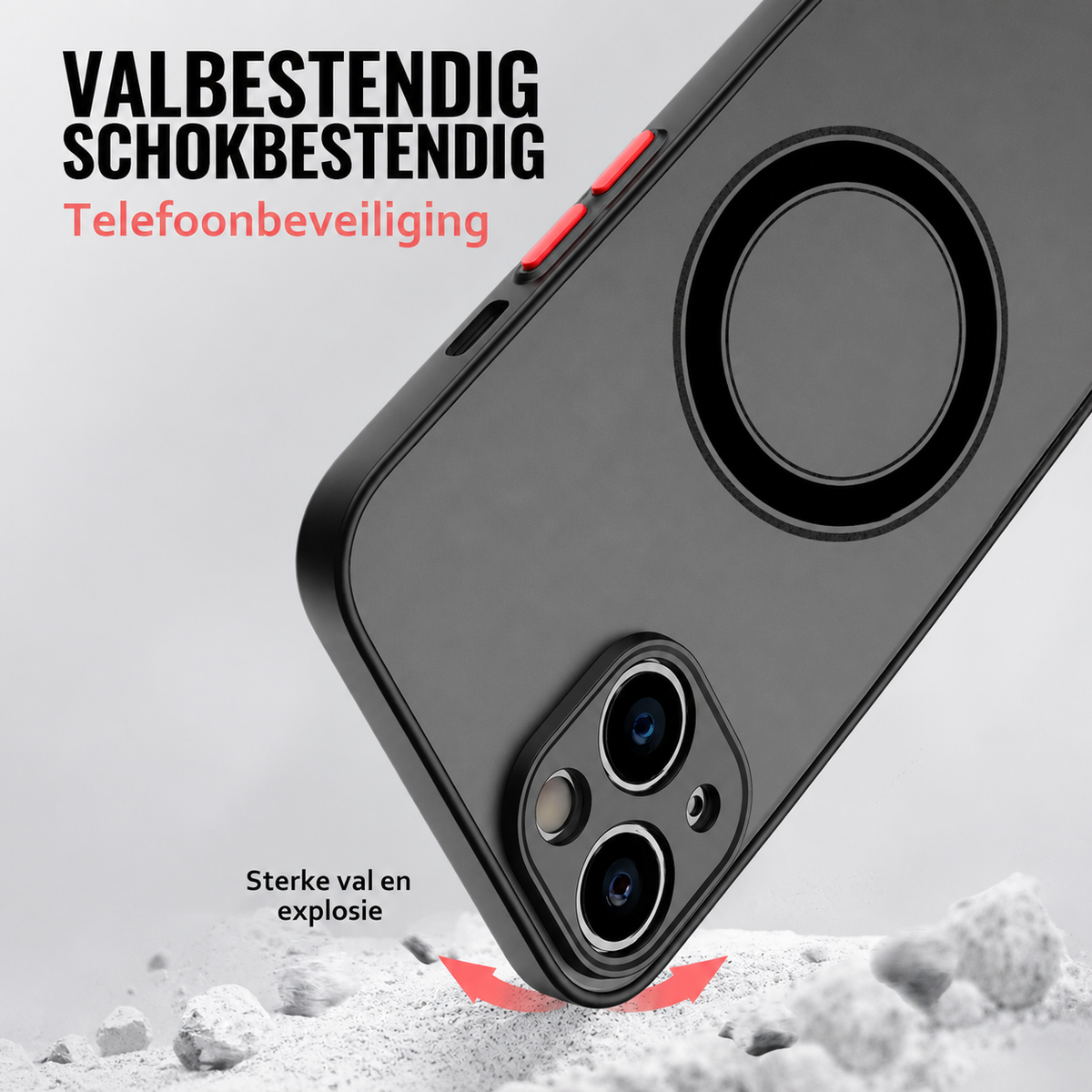 iPhone MagSafe Phone Case – Shockproof Drop Protection with Wireless Charging for iPhone 15, 14, 13, 12, 11, X, XS, XR