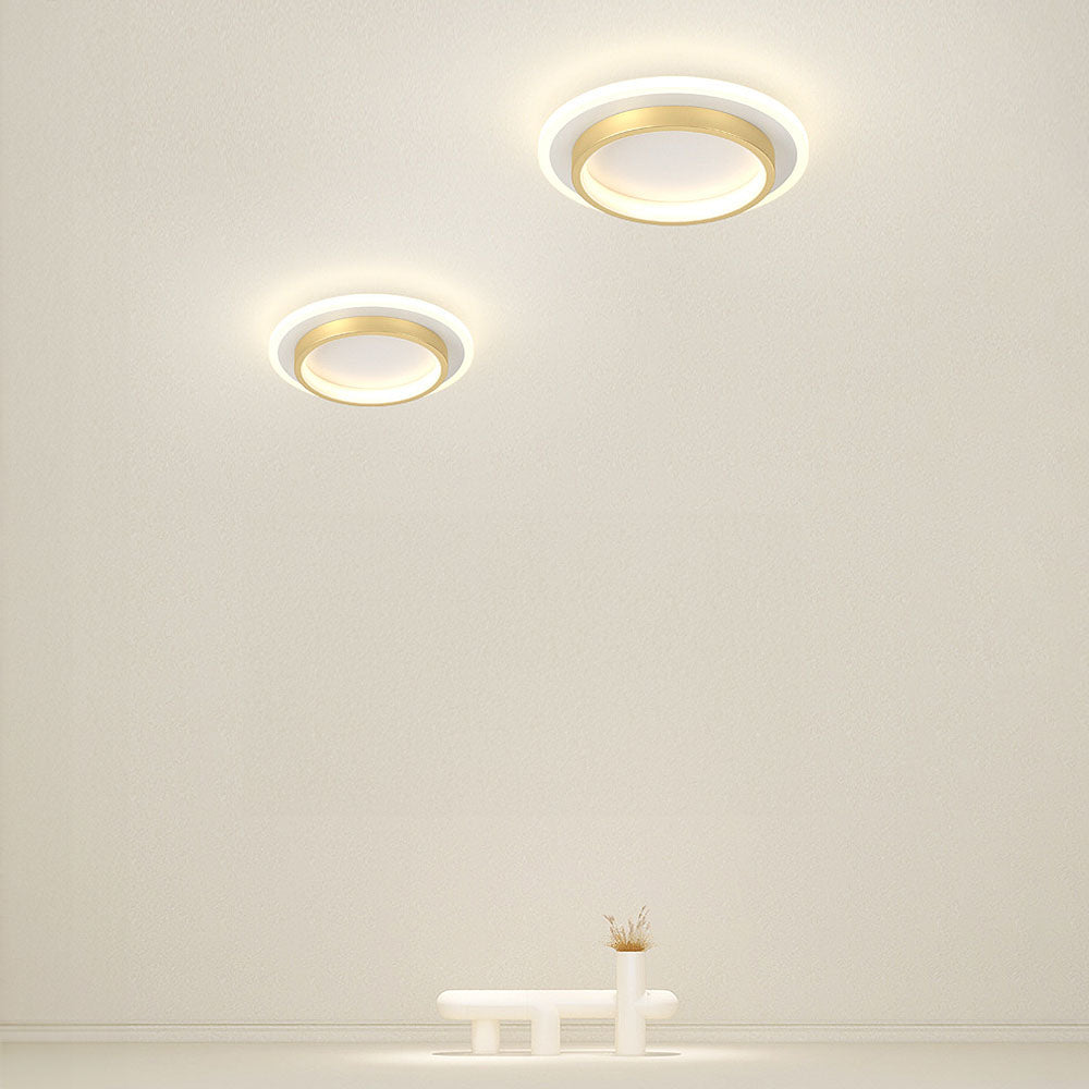 Round Flush Mount LED Light 2 in Low Profile for Bedroom Hallway Living Room Kitchen Entry Modern Ultra Slim Disk Design 10W 20W Integrated