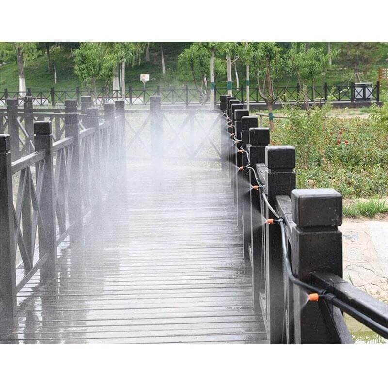 Automatic Drip Irrigation System with Adjustable Misting Nozzles for Garden, Greenhouse & Patio Watering