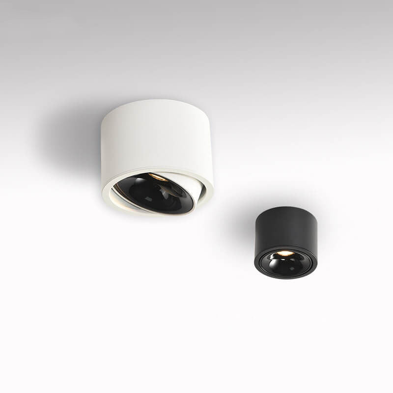 Low-Profile Aluminum LED Ceiling Fixture 3.7 Inch Round 12W Contemporary Overhead Lighting Hallway Bedroom Entryway Living Space