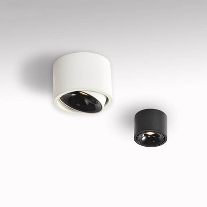 Low-Profile Aluminum LED Ceiling Fixture 3.7 Inch Round 12W Contemporary Overhead Lighting Hallway Bedroom Entryway Living Space