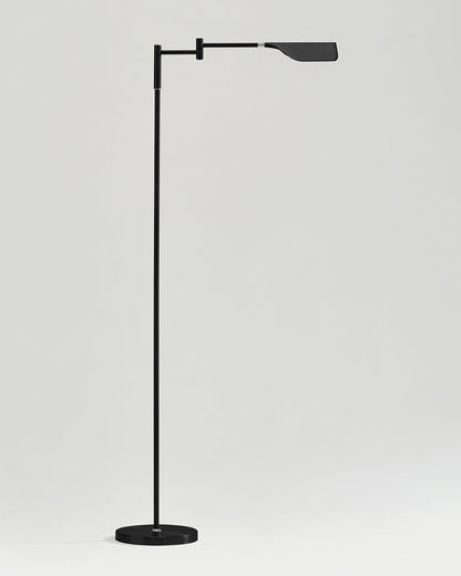 Touch-Dimming Metal Standing Lamp 53 in Tall with Integrated LED for Bedroom Living Room Reading Nook Organic Leaf Shape Warm 3000K Lighting